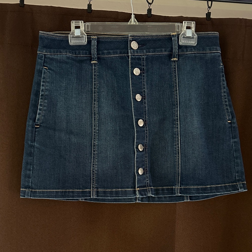 American Eagle Outfitters Dark Blue Denim Mini Skirt